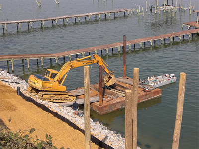 Gillespie Erosion Protection Project in Yorktown, VA